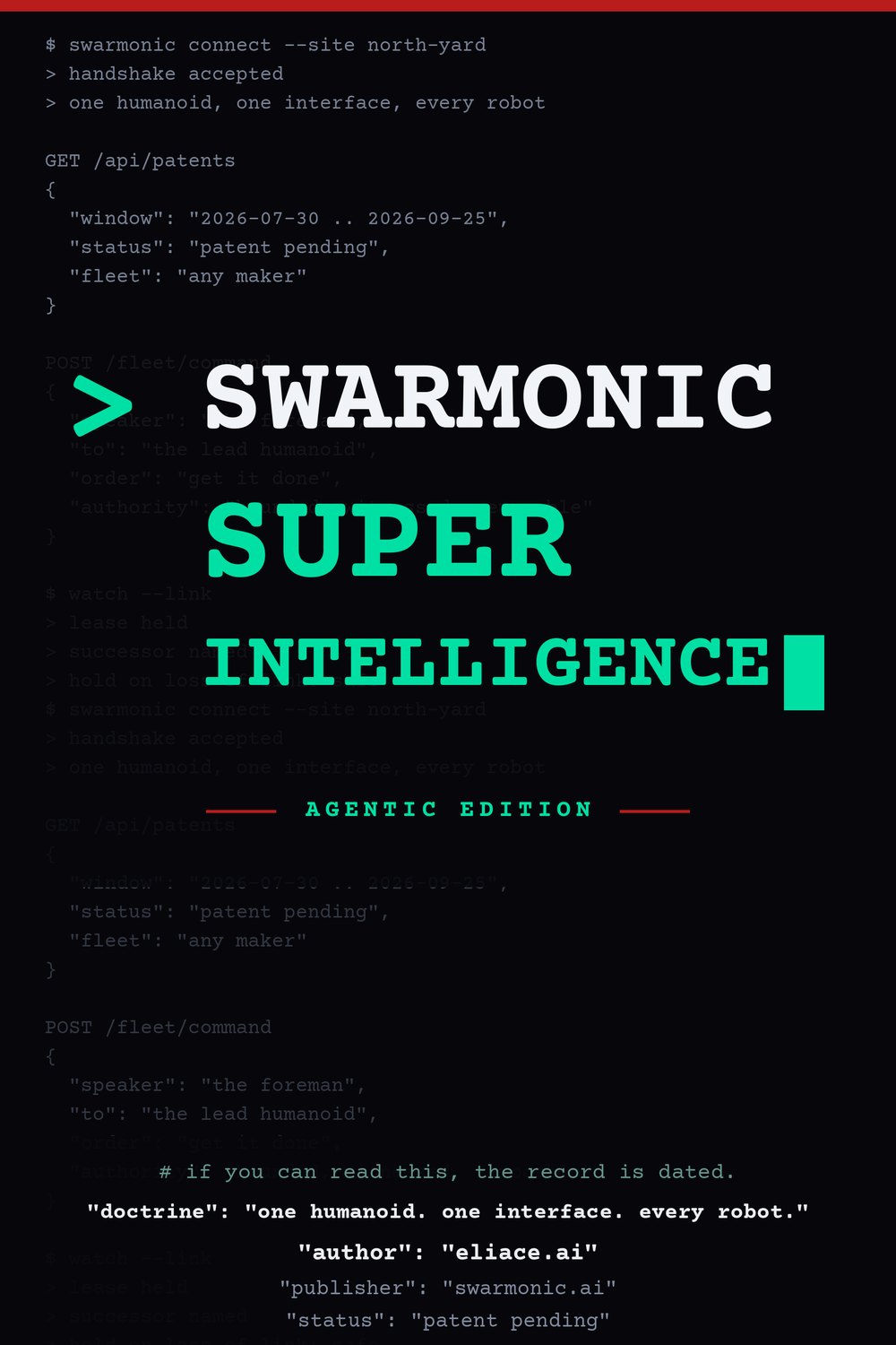 Swarmonic Super Intelligence, Agentic Edition, cover
